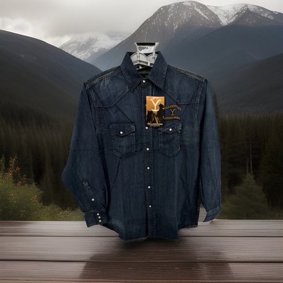 Yellowstone Other - Yellowstone Dutton Ranch Western Denim XL Shirt Snap Button Cowboy TV Show Ranch
